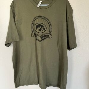 Iowa Hawkeye Bella Canvas Green Short Sleeve Tee